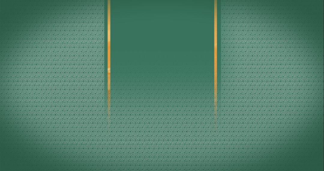 Elegant Green and Gold Patterned Background with Traditional Chinese Motifs