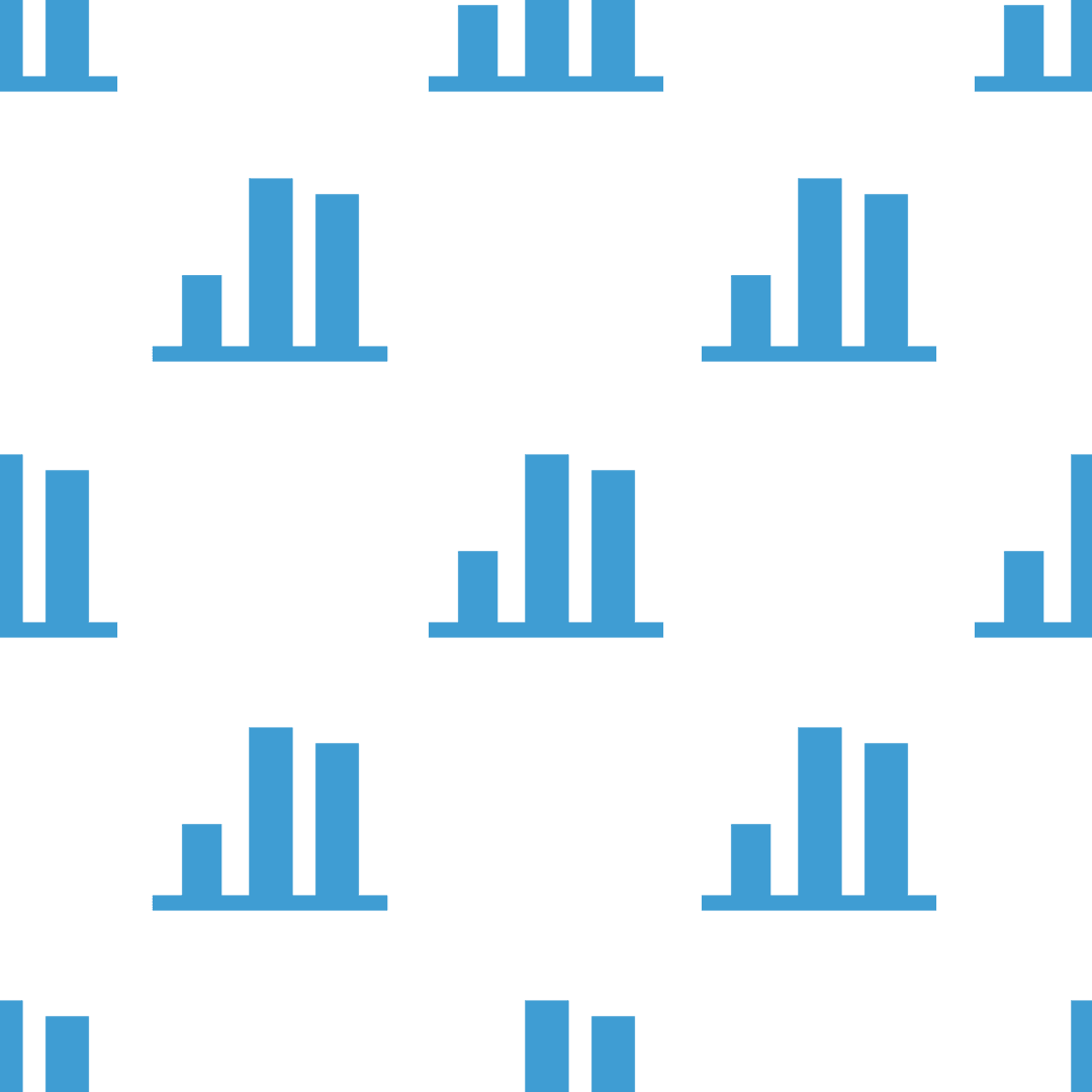 Seamless Blue Diagram Pattern on Transparent Background