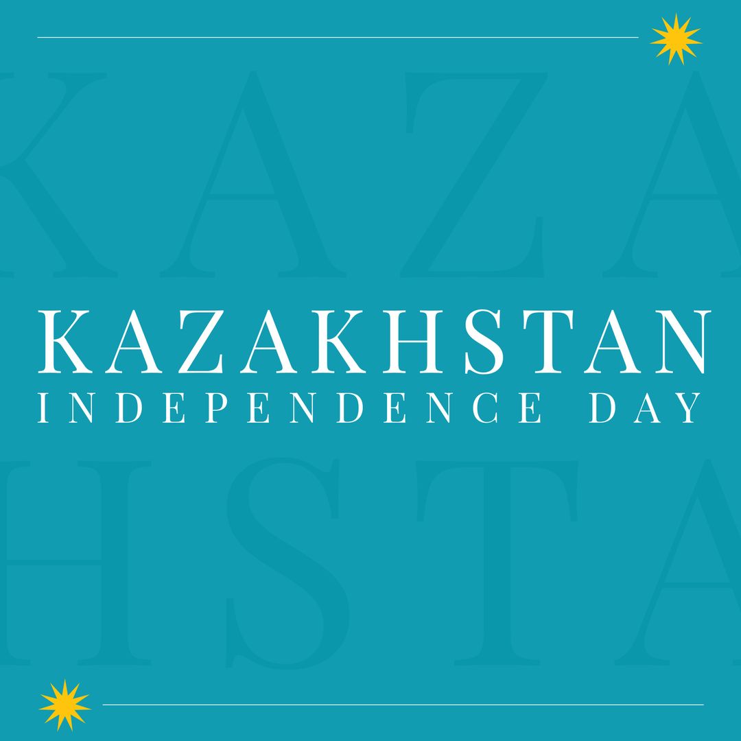 Kazakhstan Independence Day Celebration Graphic Design