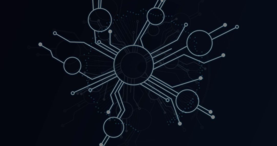 Futuristic Neural Network Connections in Digital Interface