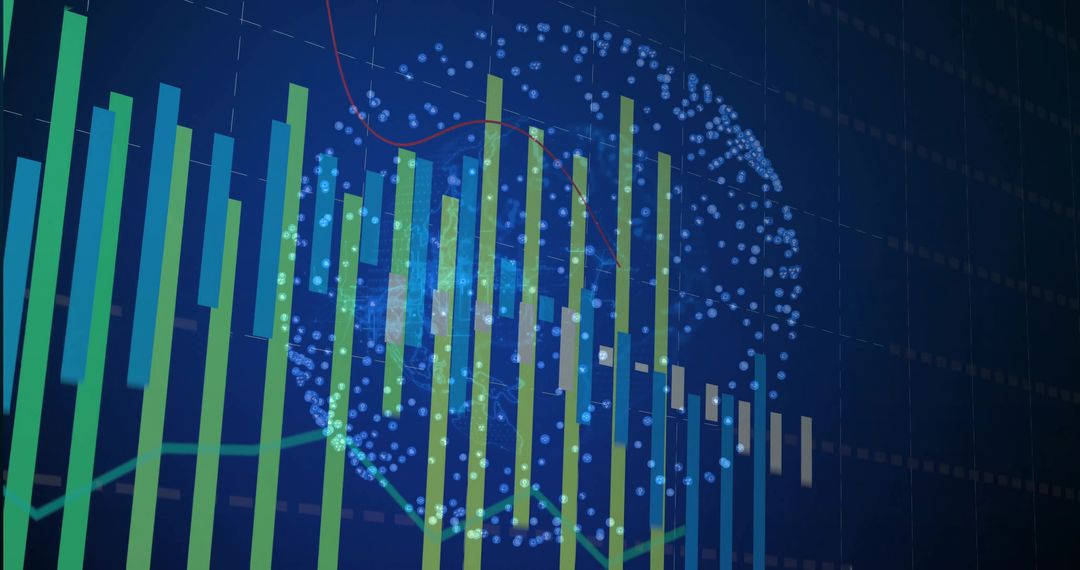 Futuristic Digital Analytics Dashboard with Globe
