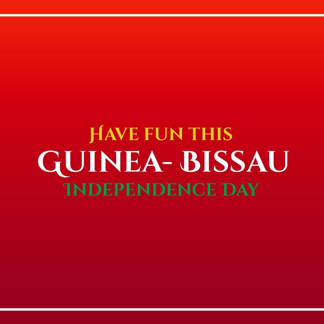 Have fun his guinea-bissau independence day text banner against red background - Download Free Stock Templates Pikwizard.com