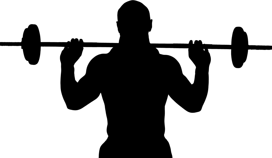 Silhouette of Man in Active Pose on Transparent Background