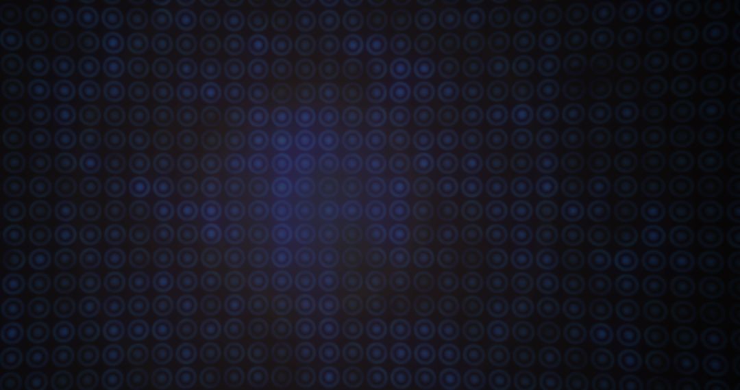 Digital Blue Circles on Black Abstract Background