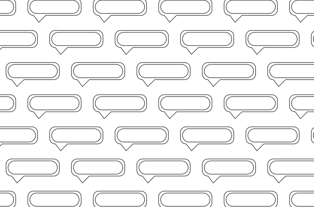 Transparent Speech Bubbles with Copy Space on Transparent Background