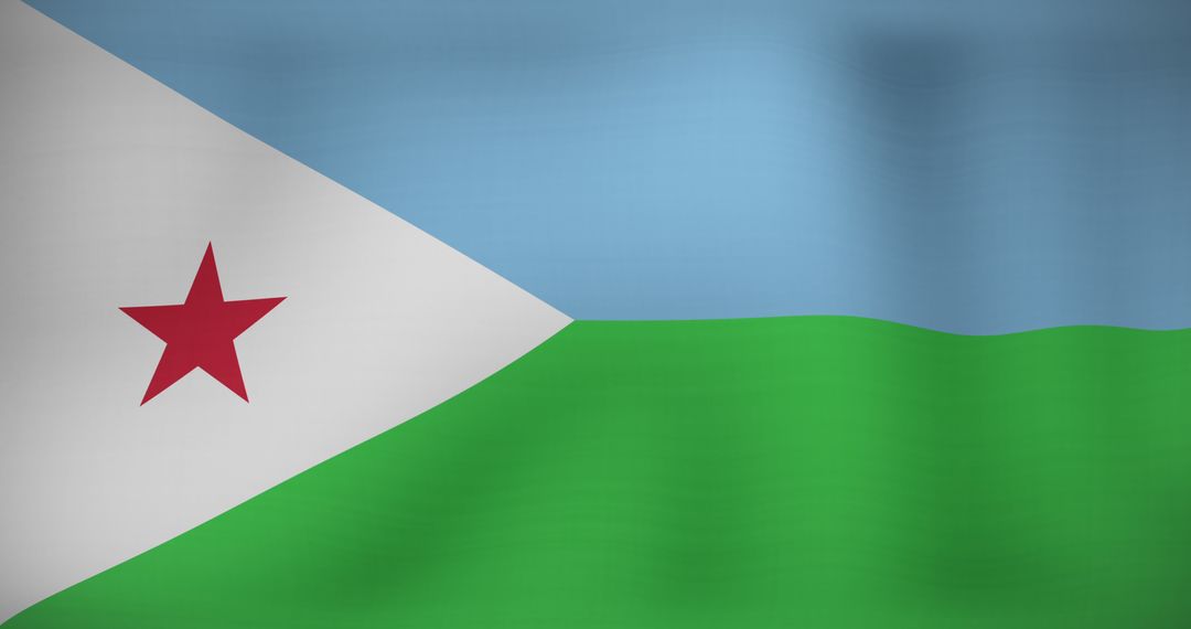 Waving Flag of Djibouti: Symbol of National Pride and Unity