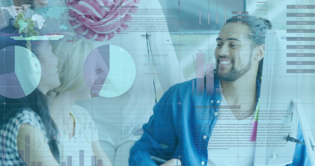 Diverse Team Collaboration with High-Five in Digital Workspace