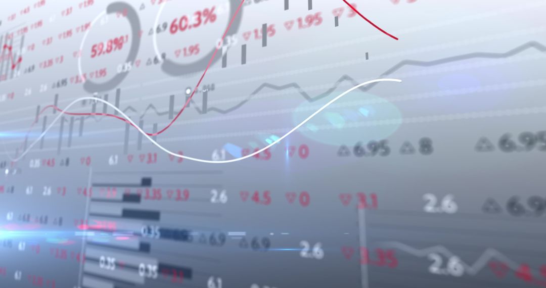Dynamic Stock Market Display with Financial Graphs