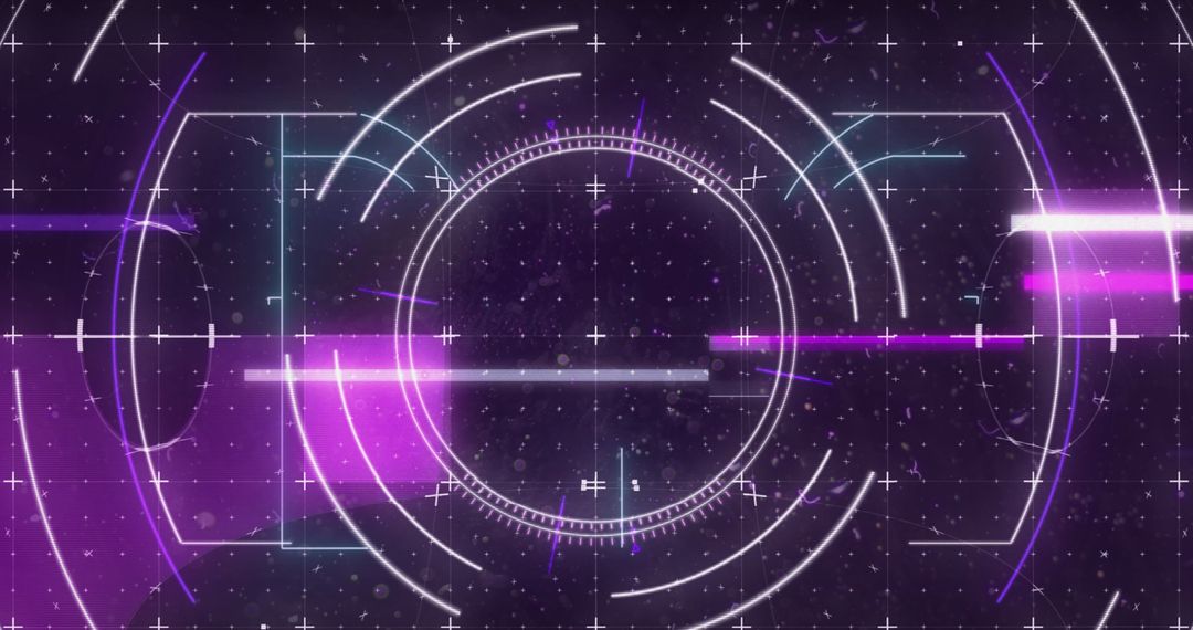 Futuristic Digital Interface with Holographic Scan