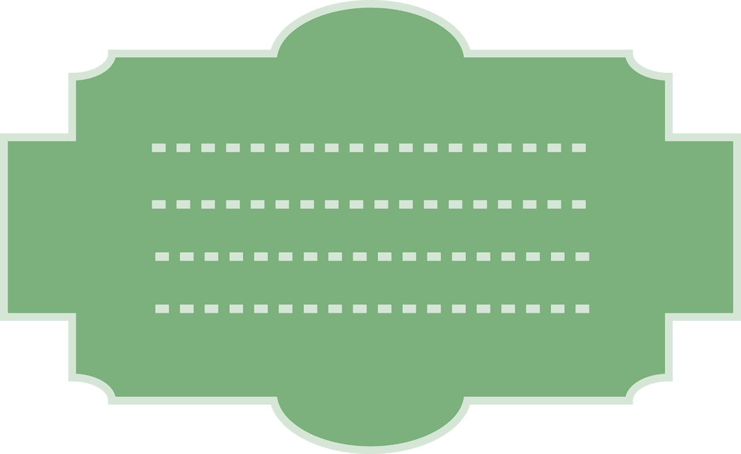 Green Badge Illustration with Transparent Background for Labels