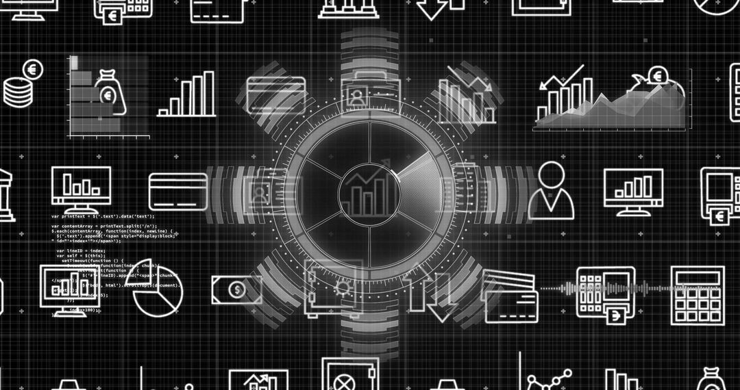 Futuristic Data Analytics Interface on Digital Grid