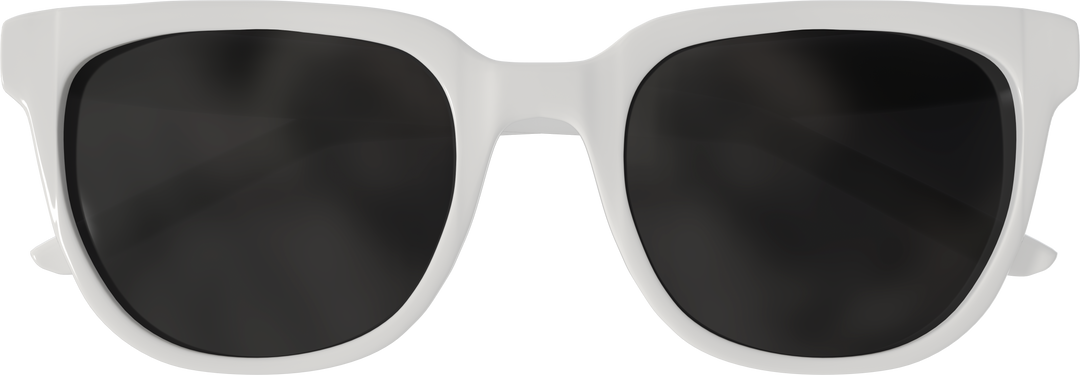 Close-up of White Frameless Sunglasses on Transparent Background - Download Free Stock Images Pikwizard.com