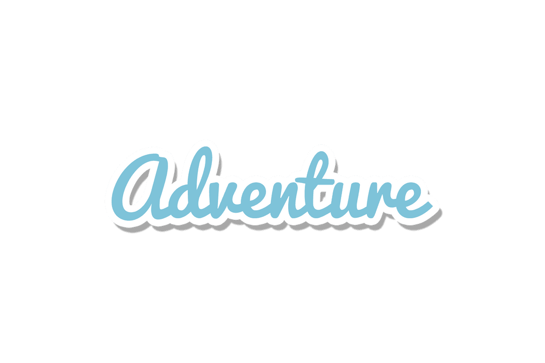Stylish Adventure Text with Transparent Background for Graphics - Download Free Stock Images Pikwizard.com