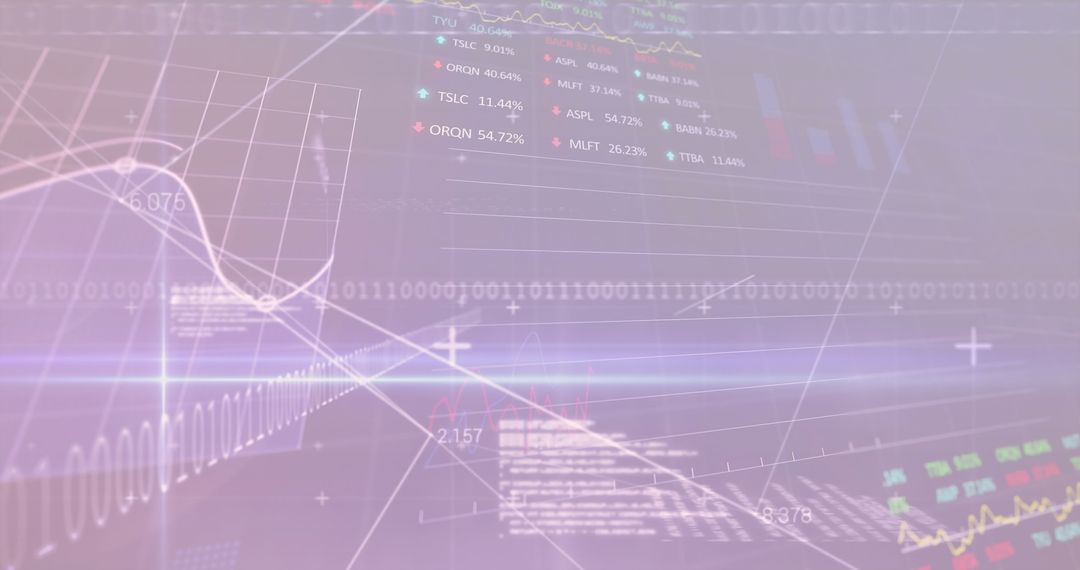 Futuristic Holographic Data Interface with Analytics Visualization