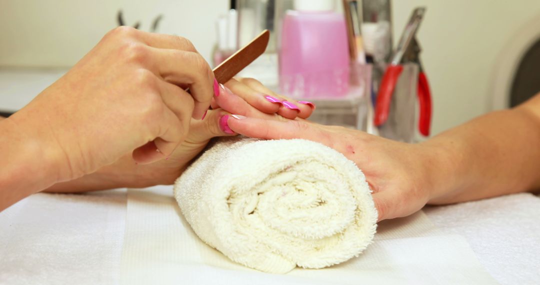 Professional Manicure Service in Beauty Salon - Free Images, Stock Photos and Pictures on Pikwizard.com