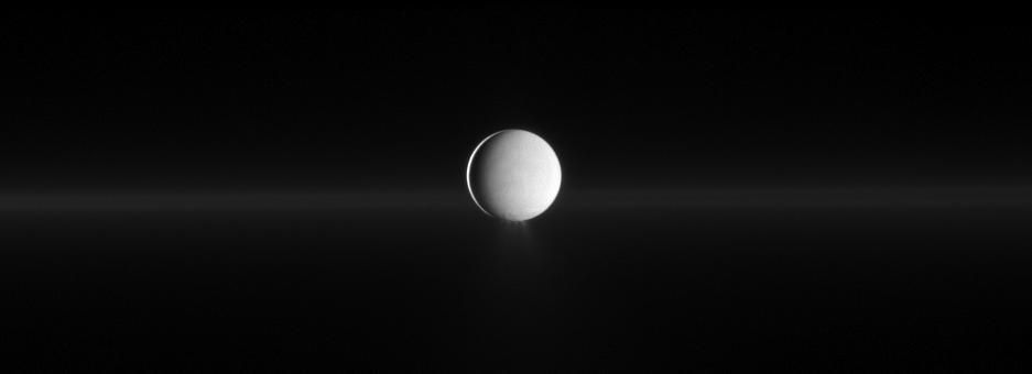 Enceladus and G Ring - Free Images, Stock Photos and Pictures on Pikwizard.com