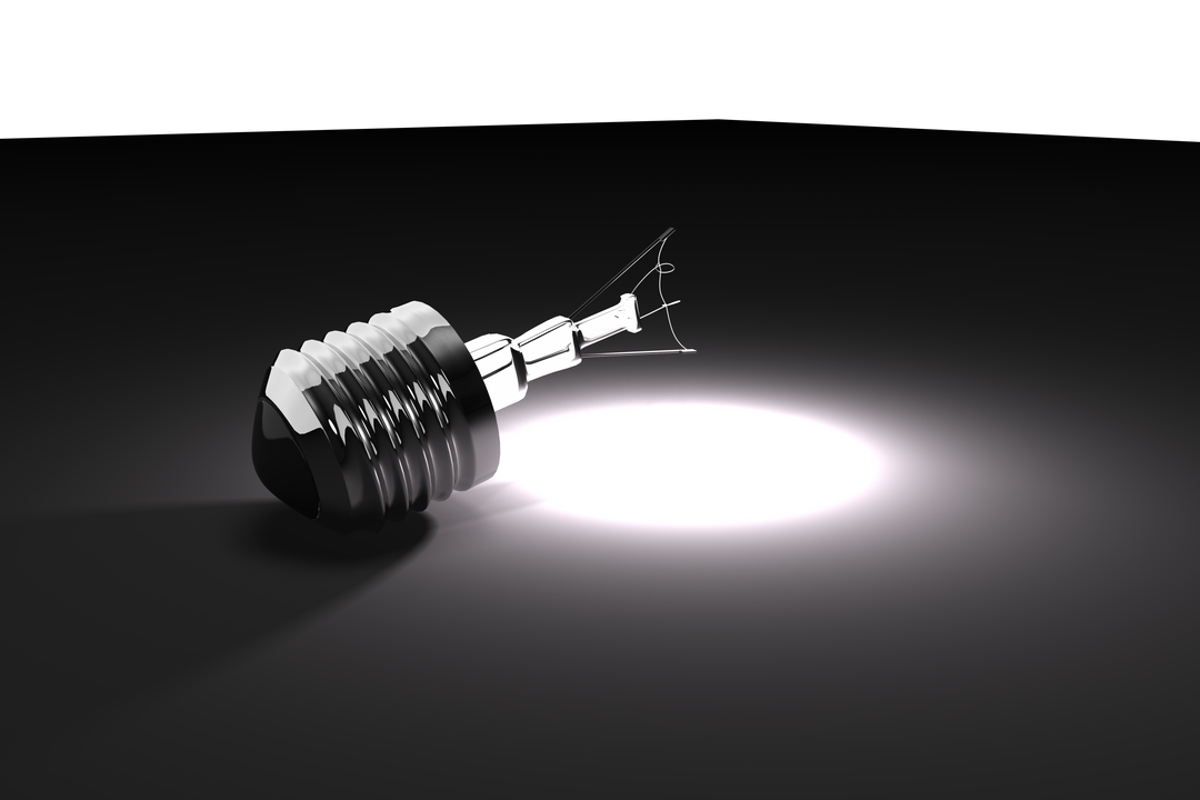 Transparent Broken Light Bulb on Dark Background Digital Illustration - Download Free Stock Images Pikwizard.com