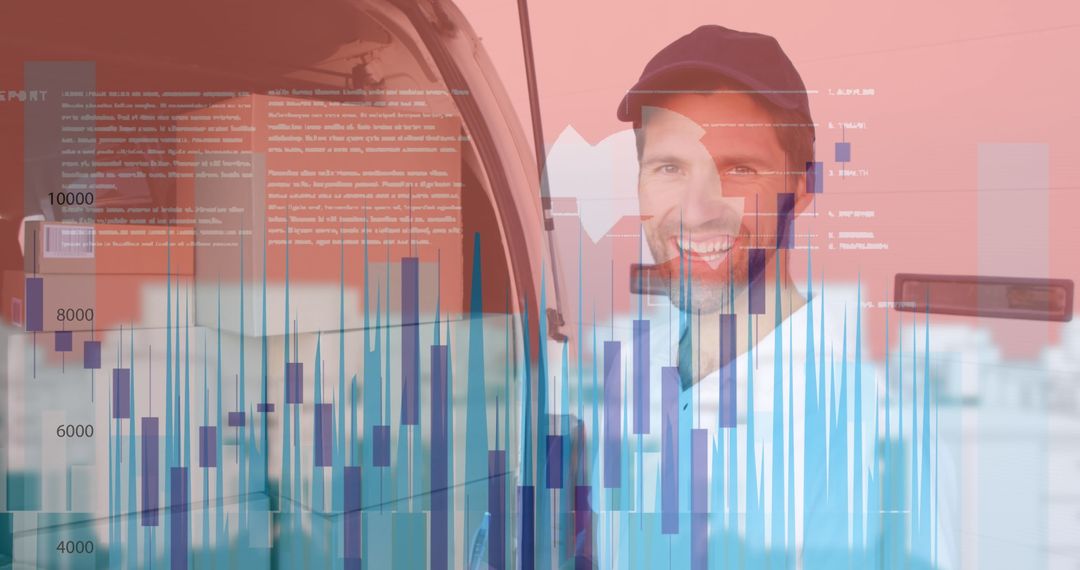 Logistics Professional Analyzing Business Data in Urban Environment