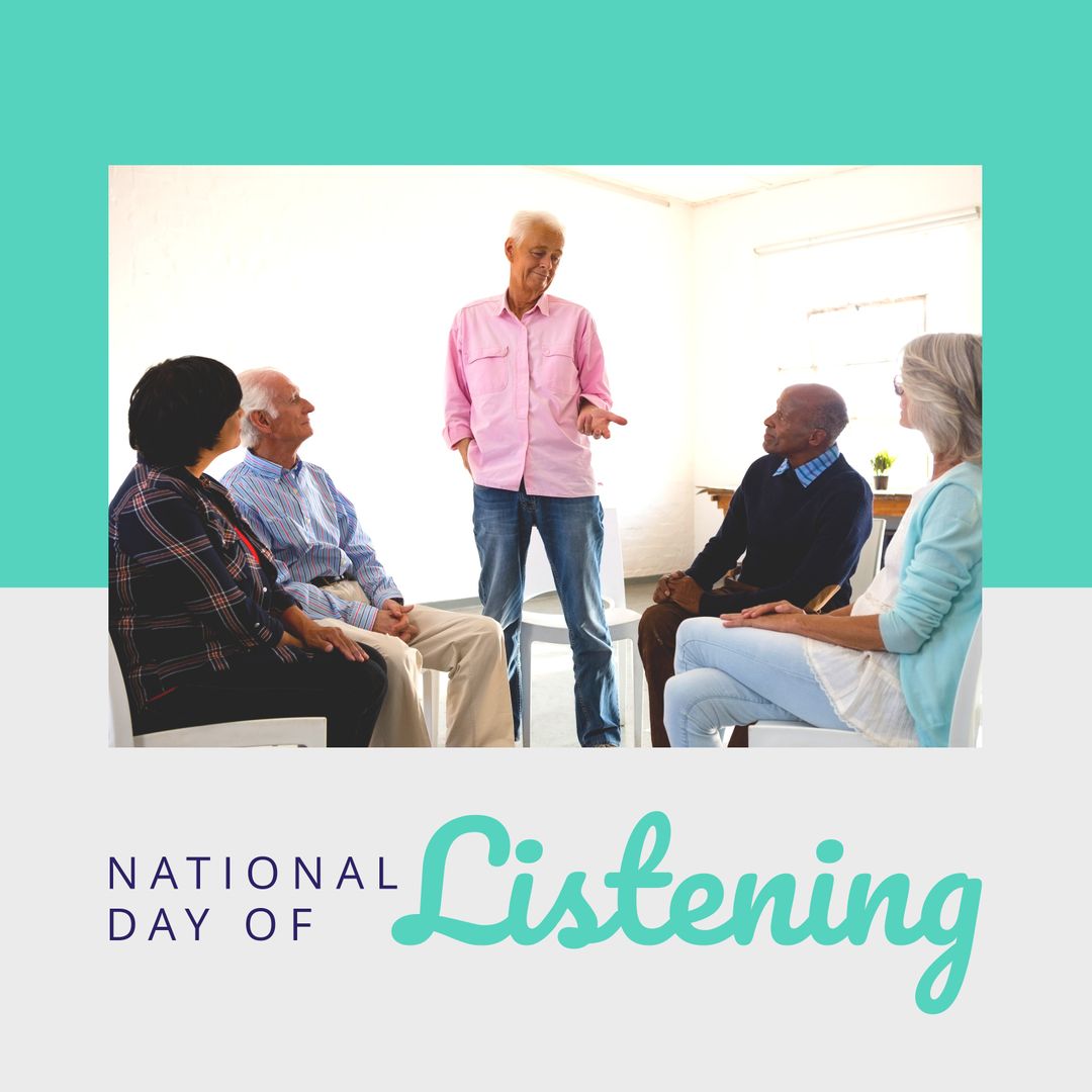 Senior Group Celebrating National Day of Listening