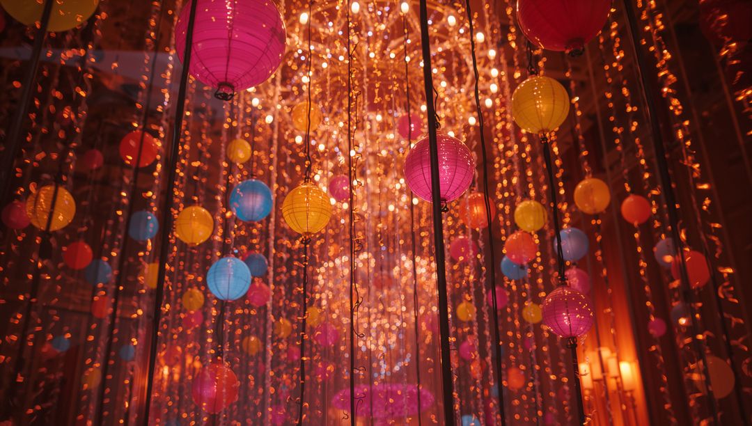 Galore of Glowing Paper Lanterns for Festive Celebration