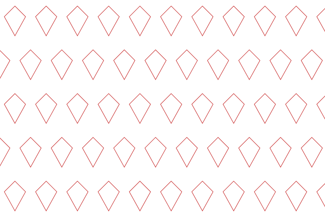 Seamless Red Diamond Pattern on Transparent Background