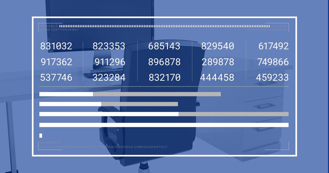Digital Data Overlay in Office Environment Illustrating Global Connections