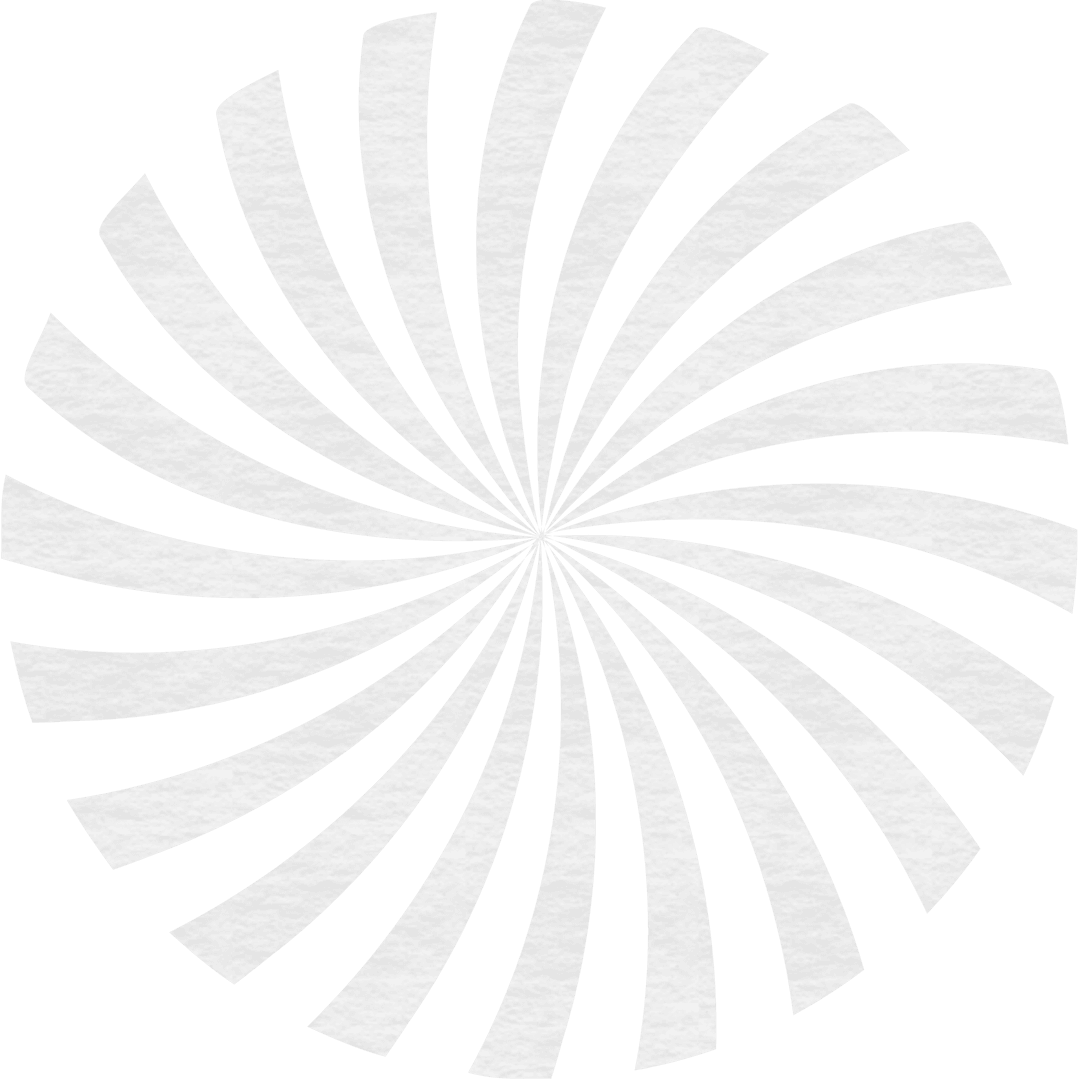 Abstract White Spiral Design on Transparent Background