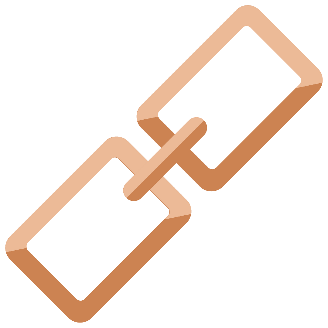 Pink Chain Link on Transparent Background for Connection Concepts