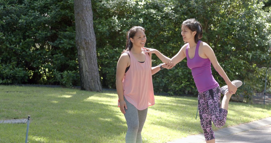 Women Exercising Together Outdoors Staying Fit - Free Images, Stock Photos and Pictures on Pikwizard.com