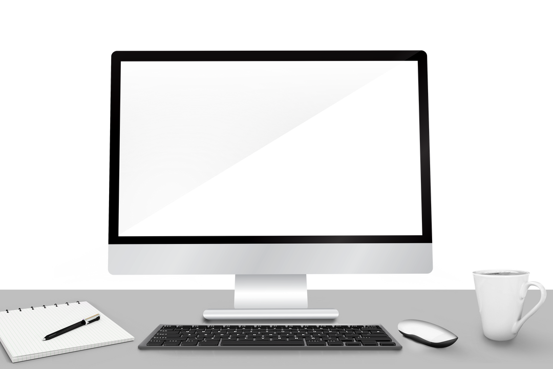 Modern Desktop Computer with Transparent Background for Design Projects - Download Free Stock Images Pikwizard.com