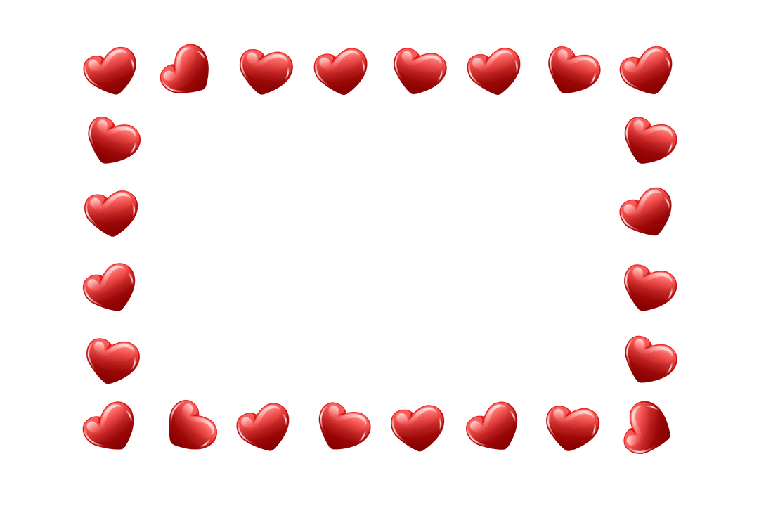 Heart Frame on Transparent Background with Copy Space - Download Free Stock Images Pikwizard.com