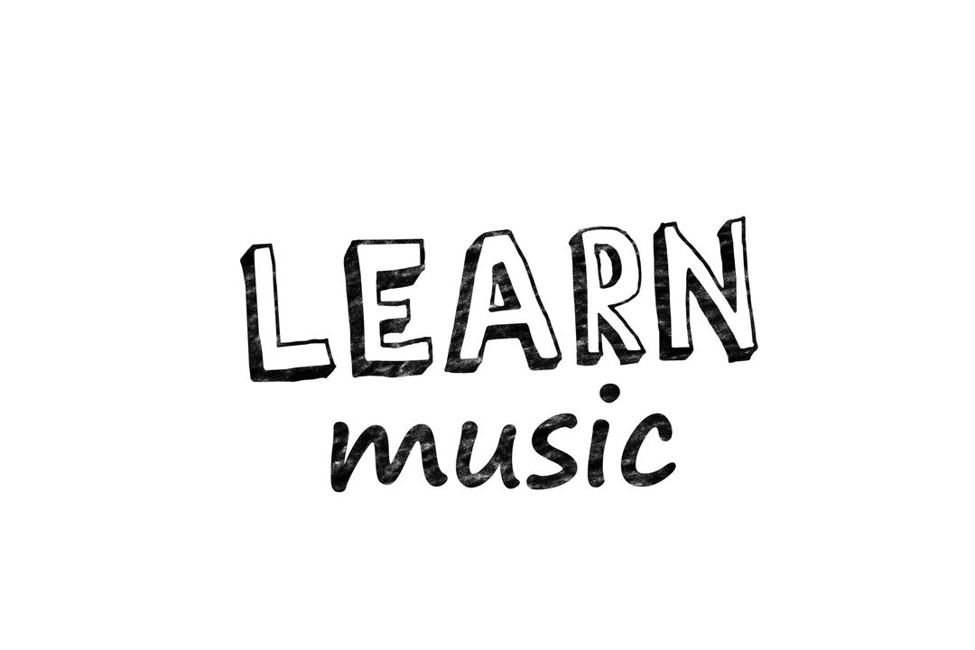 Transparent Digital Illustration Learn Music Text