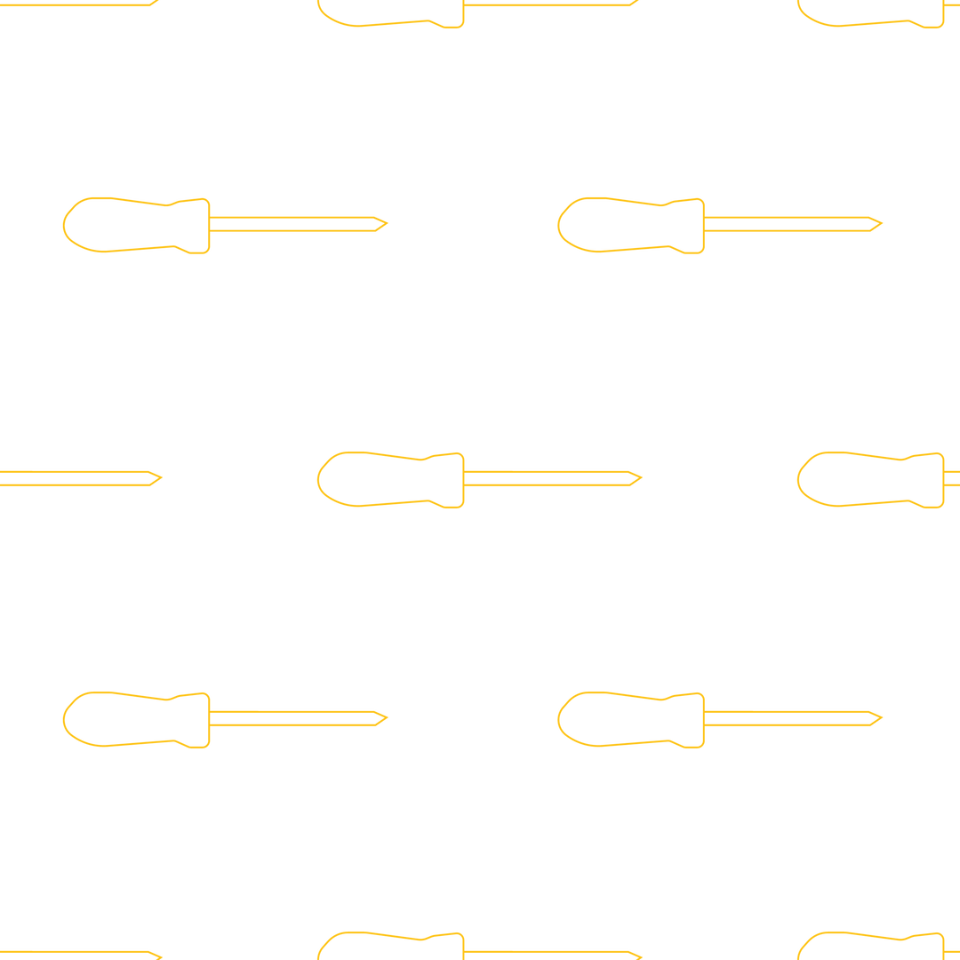 Yellow Screwdriver Pattern on Transparent Background Vector Digital Illustration - Download Free Stock Images Pikwizard.com