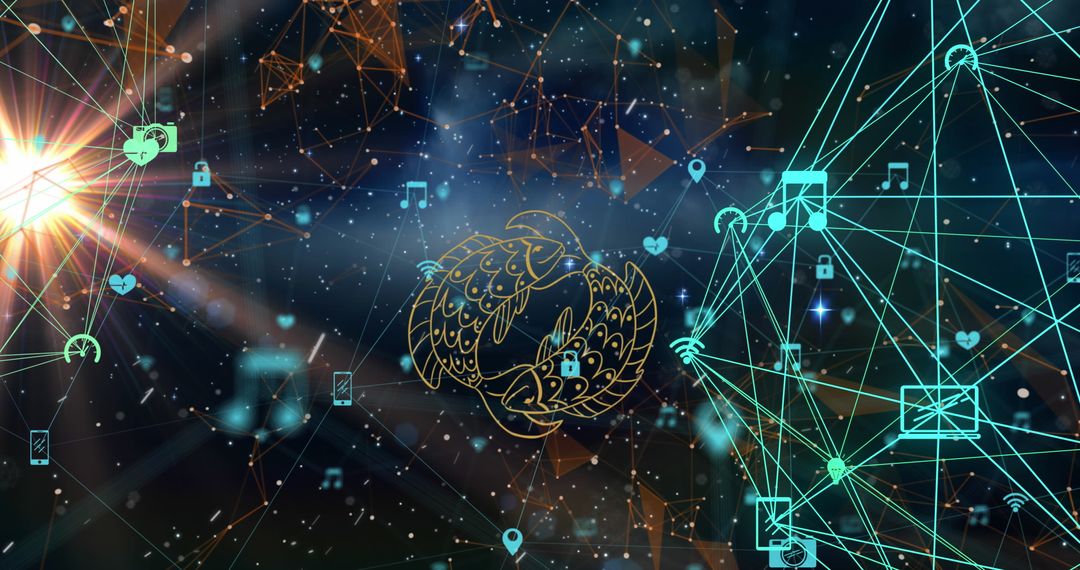 Digital Pisces Horoscope with Global Network Connections