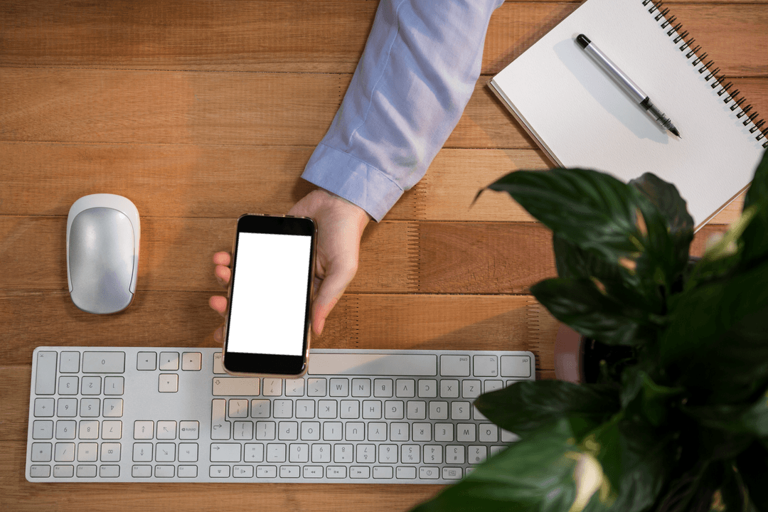 Transparent Workflow with Mobile Preferences and Organized Desk Inspiration