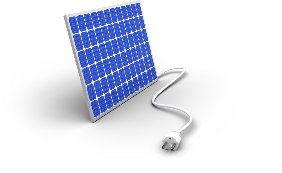 Transparent Solar Panel with Attached Cable and Plug - Download Free Stock Images Pikwizard.com