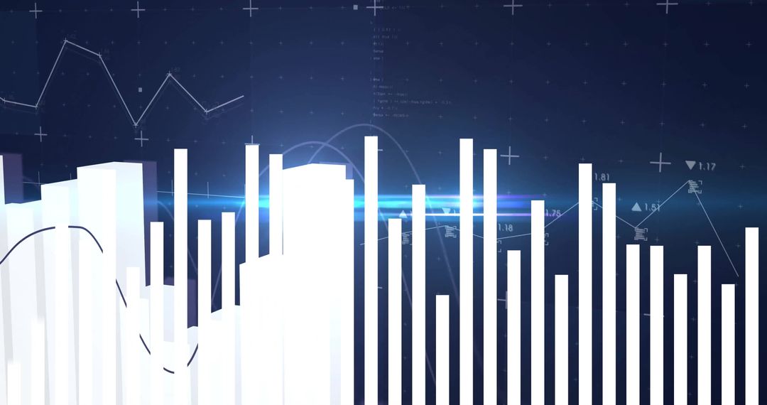 Digital financial analytics dashboard with data visualization