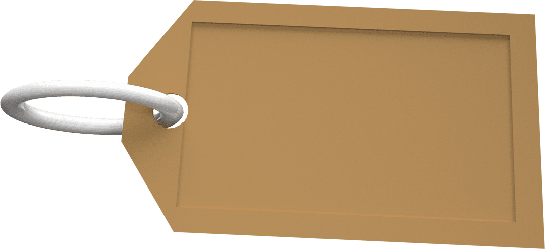 Transparent Blank Tag with Loop for Labeling and Personalization - Download Free Stock Images Pikwizard.com
