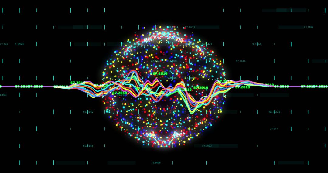 Global Digital Data Processing Visualization