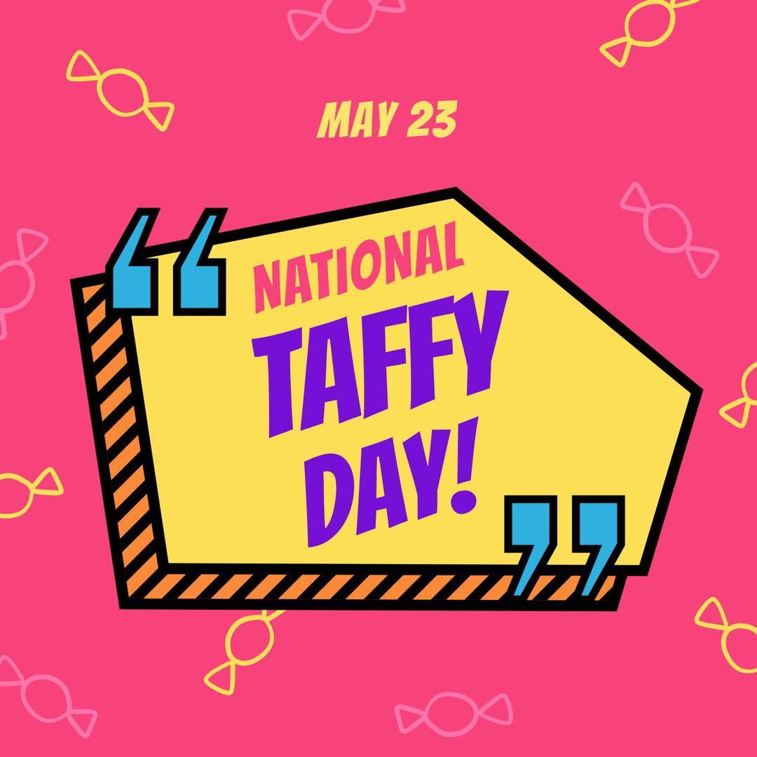 Colorful National Taffy Day Celebration Design