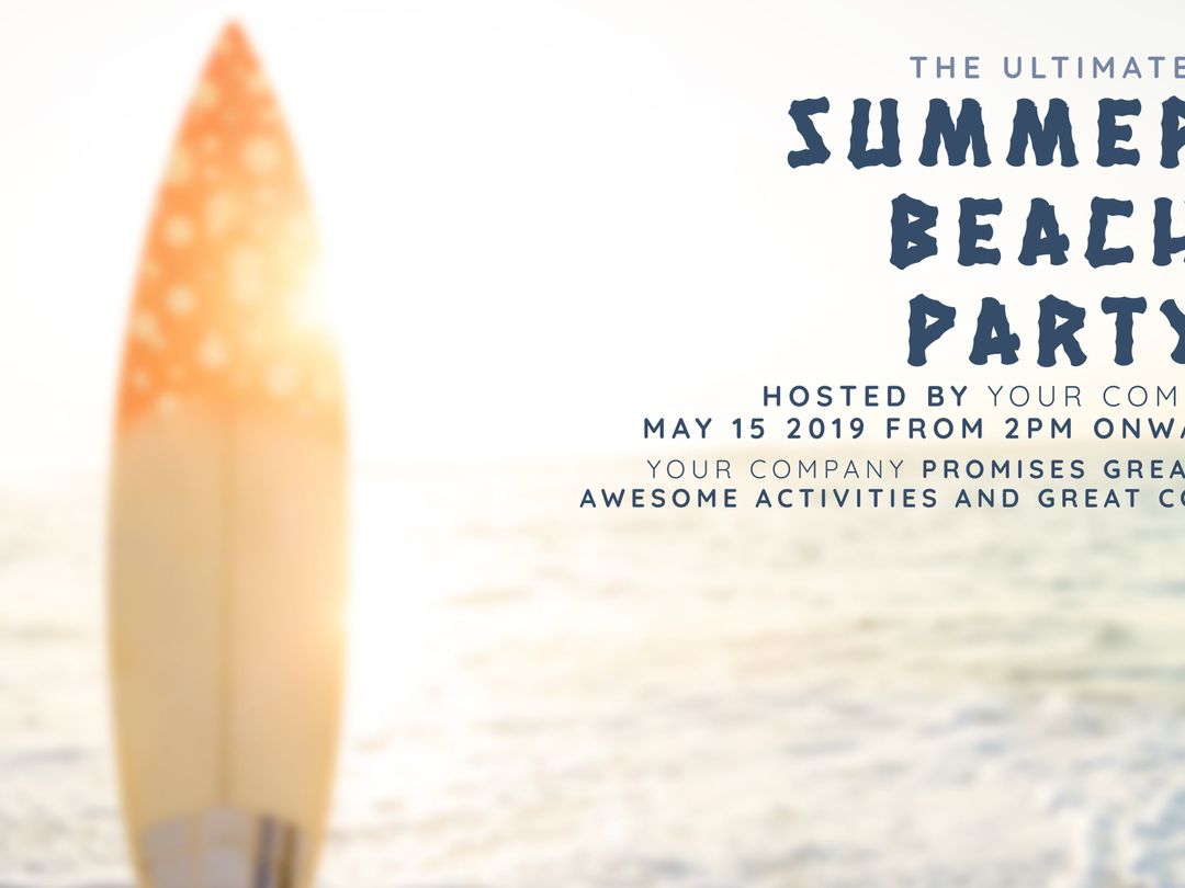 Surfboard Highlights Ultimate Summer Beach Party Promotion