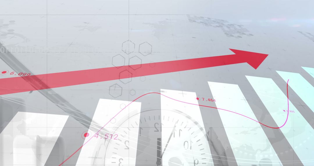 Business Growth and Data Analytics Concept Background