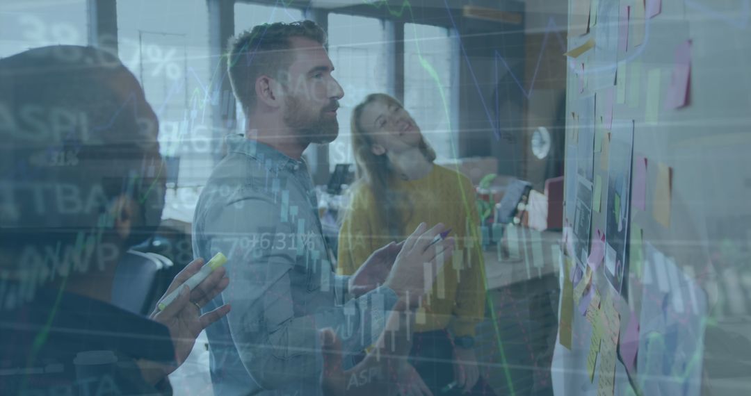 Collaboration in Financial Data Analysis Concept