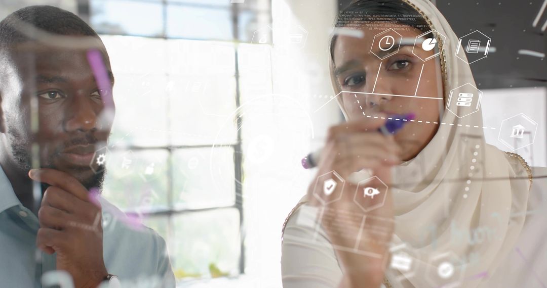 Diverse Team Collaborating on Innovative Project Ideation