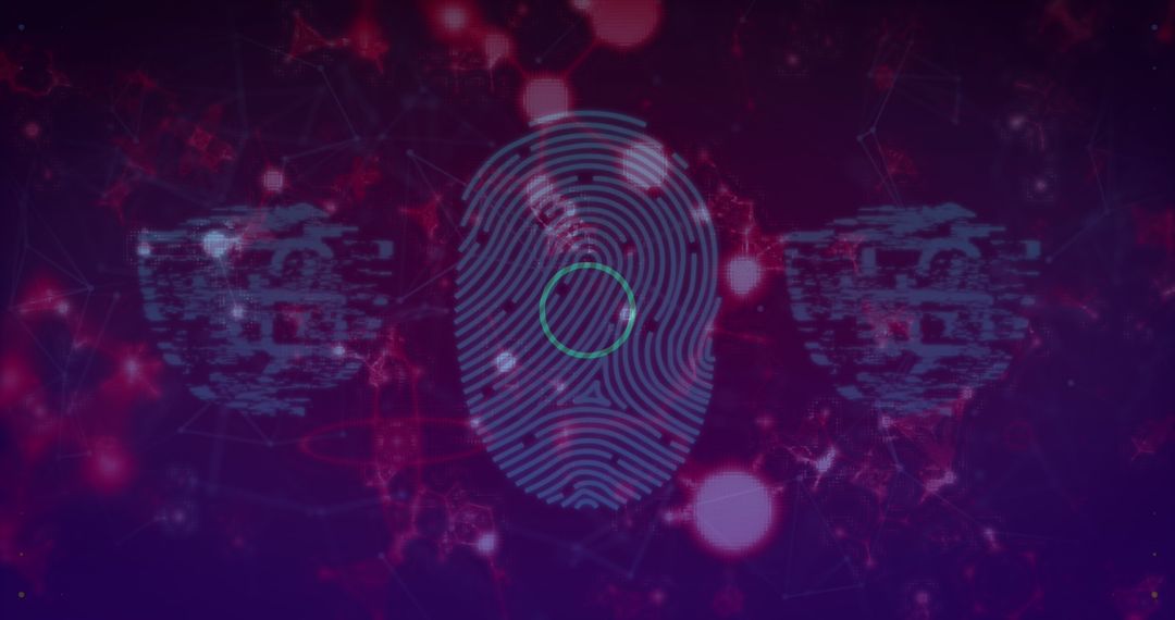 Digital Fingerprint and Futuristic Interfaces Representation