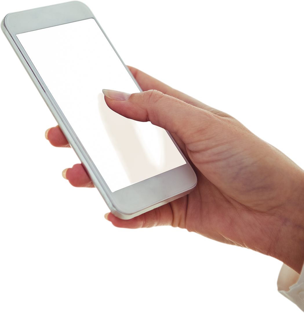 Hand Holding Transparent Smartphone With Touchscreen - Download Free Stock Images Pikwizard.com