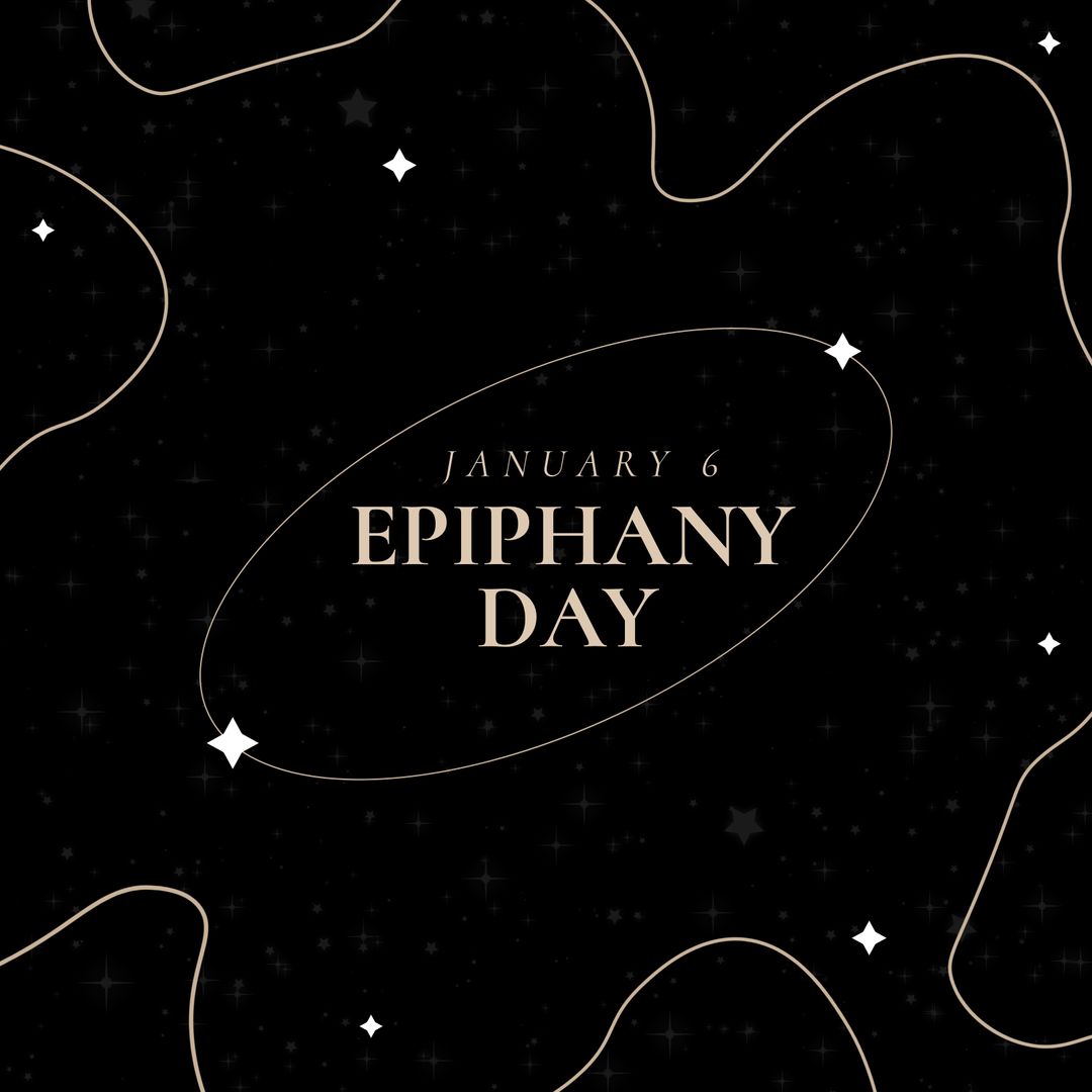 Epiphany Day Celebration with Starry Night Background