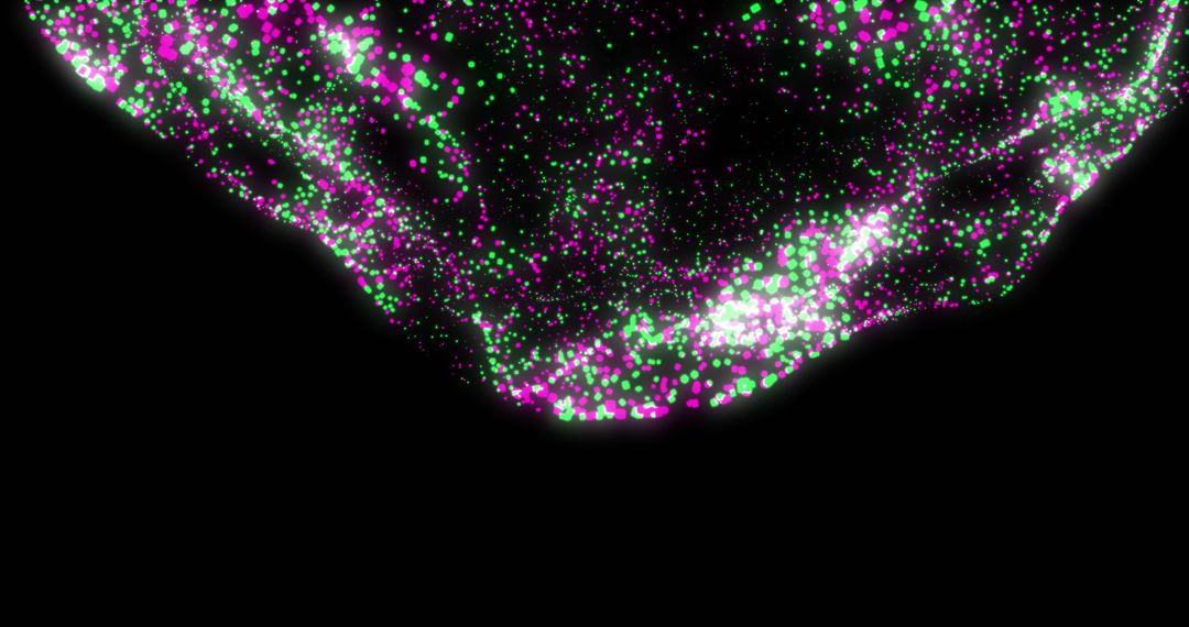 Vibrant Network Connections on Dark Background