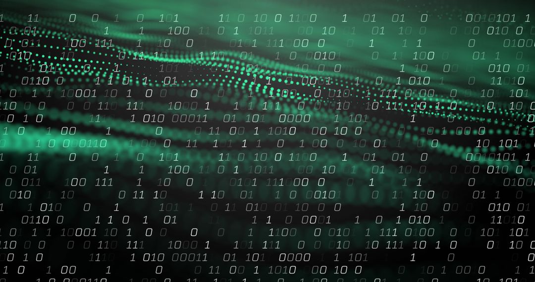 Binary Code Data Flow on Digital Interface - Free Images, Stock Photos and Pictures on Pikwizard.com