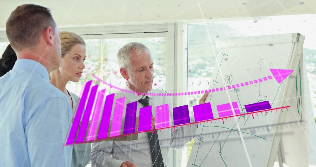 Diverse Coworkers Collaborating on Business Growth Strategy